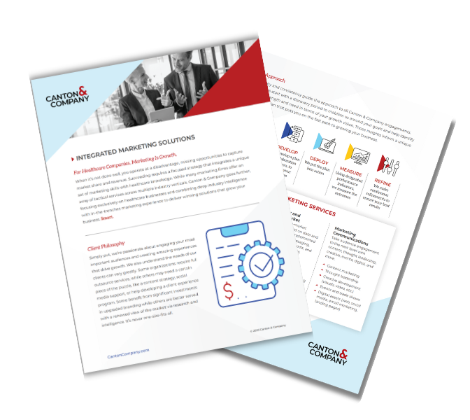 integrated marketing brochure mockup