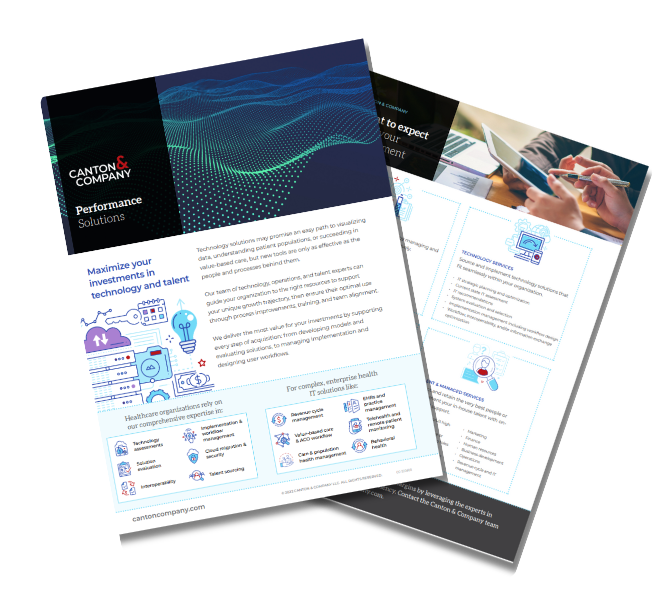 performance solutions brochure mockup